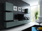 Cama MEBLE Cama Living room cabinet set VIGO 22 grey/grey gloss | VIGO 22 SZ/SZ