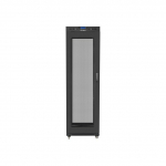 LANBERG Installation cabinet rack 19 42U 600x800 black, perforated lcd door (flat pack) | FF01-6842-23BL | 5901969430448