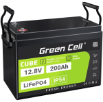 GREEN CELL LiFePO4 battery 200Ah 12V/12.8V 2560Wh | LFPGC12V200AH | 5904326374812