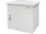 Alantec Zewnętrzna szafka rack IP55, wisząca 19" 9U 600x600, 4 belki nośne, 4 przepusty kablowe, kolor szary | SZ-9U-600-600-01-S | 5904204405720