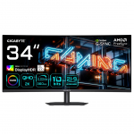 GIGABYTE MO34WQC36 34&rdquo; WQHD Curved Gaming Monitor - 3440 x 1440, 360Hz, 0.03ms, KVM, 300 cd/m&sup2;, FreeSync Premium Pro, DisplayHDR True Black 500, HDMI 2.1, Displayport 2.1 | 100876412 | 4719331876388