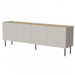 Cama MEBLE Cama FELLINI chest of drawers 200x40x70 cashmere + oiled oak top | 400130 | 5903815010644