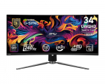 MSI Monitor MPG 341CQPX QD-OLED 34 inches/LED/UWQHD/Curved/240Hz/Black | MPG 341CQPX QD-OLED | 4711377191302