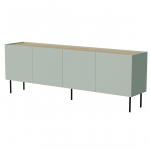 Cama MEBLE Cama FELLINI chest of drawers 200x40x70 olive + oiled oak top | 400131 | 5903815010651
