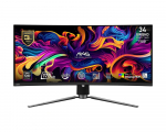MSI Monitor MAG 341CQP QD-OLED 34 inches/QD-LED/UWQHD/Curved/175Hz/Black | MAG 341CQP QD-OLED | 4711377135702