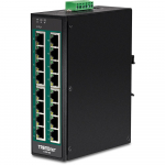 Trendnet TI-PG160 network switch Unmanaged Gigabit Ethernet (10/100/1000) Power over Ethernet (PoE) Black | TI-PG160 | 0710931161618