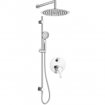 Deante Concealed shower set with rail - with overhead shower | NAC_06QP | 5907650858195
