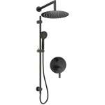 Deante Concealed shower set with rail - with overhead shower | NAC_N6QP | 5907650858201
