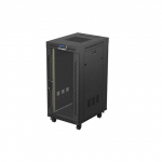 LANBERG FF01-6824-12BL rack cabinet 24U Freestanding rack Black | FF01-6824-12BL | 5901969447897