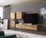 Cama MEBLE Cama Living room cabinet set VIGO 23 wotan oak/wotan oak gloss | VIGO 23 WO/WO