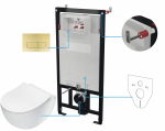 Deante 6-in-1 concealed toilet set | CDER6ZPW | 5907650866121