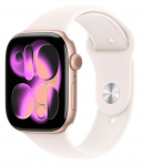 APPLE Watch Series 11&nbsp;GPS+Cellular&nbsp;46mm&nbsp;Rose Gold Aluminium Case with Light Blush Sport Band - S/M | MFCG4MP/A | 195950630985