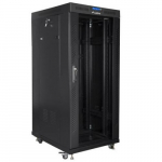 LANBERG 19 inch RACK installation cabinet, standing 37u 800x1000 black LCD glass door (flat pack) | FF01-8037-12BL | 5901969433869