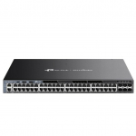 TP-LINK  Omada 48-Port Gigabit Stackable L3 Managed PoE+ Switch with 6 10G Slots | SG6654XHP | 4895252501414