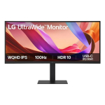LG  34" 21:9 UltraWide WQHD (3440x1440) IPS Monitor HDR10 with sRGB 99% (Typ.), All-in-one USB-C Connectivity | 34U650A-B | 8806096594759