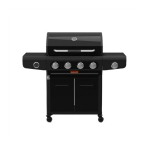 Barbecook Gas Barbecue Siesta 412 Graphite, 132 x 56 x 118 cm | BC-GAS-2073 | BC-GAS-2073 | 5404035700846