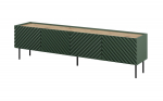 Cama MEBLE 4D RTV cabinet ONDA 200x40xH54.35 green (standing or wall mounted) | ONDA 301402 | 5903815009334