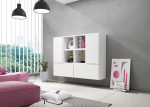 Cama MEBLE Cama living room furniture set ROCO 19 (4xRO3 + 4xRO6) white/white/white | ROCO19 BI/BI/BI