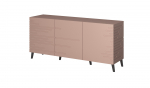 Cama MEBLE Nova chest of drawers 155x40x72 Pink Mat | NOVA KOM155 RO | 5903815006524