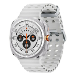 Samsung Electronics Polska Samsung Galaxy Watch Ultra 3.81 cm (1.5") AMOLED 47 mm Digital 480 x 480 pixels Touchscreen 4G Titanium, White Wi-Fi GPS (satellite) | SM-L705FAW2EUE | 8806097625469