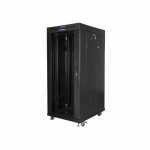 LANBERG  FF01-8027-12BL rack cabinet 27U Freestanding rack Black | FF01-8027-12BL | 5901969433845