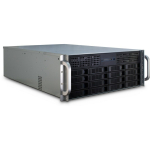 INTER-TECH  4U-4416L Rack Black, Silver | 1544197 | 4260133126411