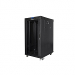 LANBERG Free-standing cabinet 19 inches 22U 600x800 glass doors LCD (flat pack) v2 black | FF01-6822-12BL | 5901969440270