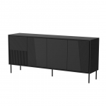 Cama MEBLE 4D ABI chest of drawers 200x45x88 matt black | ABI 301261 | 5903815008597