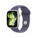 APPLE  Watch Series 11 GPS + Cellular 42mm Silver Aluminium Case with Purple Fog Sport Band - S/M | MF8H4ZR/A | 0195950619836