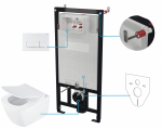 Deante 6-in-1 concealed toilet set | CDZA6ZPW | 5908212099773