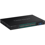 Trendnet TI-RP262i Managed L2 Gigabit Ethernet (10/100/1000) Power over Ethernet (PoE) 1U Black | TI-RP262i | 0710931161700