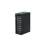 Dahua  Technology HS4420-16GT-190 network switch Managed L2 Gigabit Ethernet (10/100/1000) Power over Ethernet (PoE) Desktop Black | HS4420-16GT-190 | 6923172575333