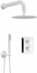 Deante Concealed shower set with mixer box - with overhead shower | BXYYAQSM | 5907650858782