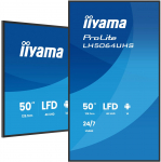 IIYAMA  LH5064UHS-B1AG Signage Display Digital signage flat panel 127 cm (50") Wi-Fi 500 cd/m&sup2; 4K Ultra HD Black Built-in processor Android 24/7 | 527248 | 4948570125340