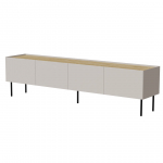 Cama MEBLE Cama FELLINI TV cabinet 200x40x52 cashmere + oiled oak top | 400110 | 5903815010620