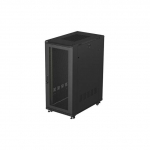 LANBERG 19-inch 27U floor-standing rack cabinet, 600x1000, mesh door, (flat-pack), black | FF01-6027-23B | 5901969448313