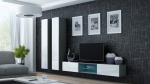 Cama MEBLE Cama Living room cabinet set VIGO 19 grey/white gloss | VIGO 19 SZ/BI
