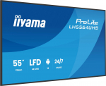 IIYAMA  LH5564UHS-B1AG Signage Display Digital signage flat panel 139.7 cm (55") Wi-Fi 500 cd/m&sup2; 4K Ultra HD Black Built-in processor Android 24/7 | 527557 | 4948570125319