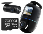 70MAI Wideorejestrator  X800 Omni 4K/GPS/WiFi Dual czarny + karta SD  128GB | X800_set_128GB | 5904463685789