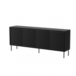Cama MEBLE Cama 4D CORTINA chest of drawers 200x40x81 black | 490302 | 5903815011115
