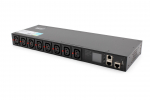 Digitus Listwa zasilająca SMART PDU 1U, gniazdo zasilające IEC320 C20 16A/250V, gniazda 8x C13, 16A | DN-DP-H-1-8C13 | 5907772596845
