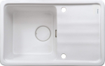 Deante 1-bowl ceramic sink with drainer | ZCM_6113 | 5907650846109