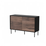Cama MEBLE Cama CORTINA 1D3S chest of drawers 120x40x81 black/walnut | 490314 | 5903815011146