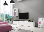 Cama MEBLE Cama living room furniture set ROCO 7 (3xRO3 + 2xRO6) white/white/white | ROCO7 BI/BI/BI