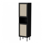 Cama MEBLE Cabinet JUTA 50x39.5x190 black + linol calabria | JUTA 301154 | 5903815008702