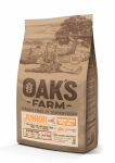 OAK'S FARM teraviljavaba kuivtoit v&auml;ikest ja v&auml;ga v&auml;ikest t&otilde;ugu noortele koertele, l&otilde;he ja krilliga 6.5 kg