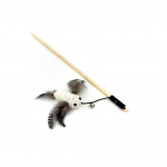HIPPIE PET Kassi m&auml;nguasi, &otilde;ng, sulgedegais, 40 cm valge