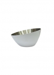AGX STEEL Kausi lemmikloomale, metall, 165 ml, &Oslash;11 cm valge