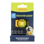 Laroo Loomade LED-ripats BEACON LIGHT BLINKER, USB-laetav oranž, 2,8 x 17 cm