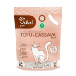 VELVET PAW TOFU Maniokiga segatud kassiliiv, piimal&otilde;hnaline 1.5 mm kibble, 2.6 kg / 6 l